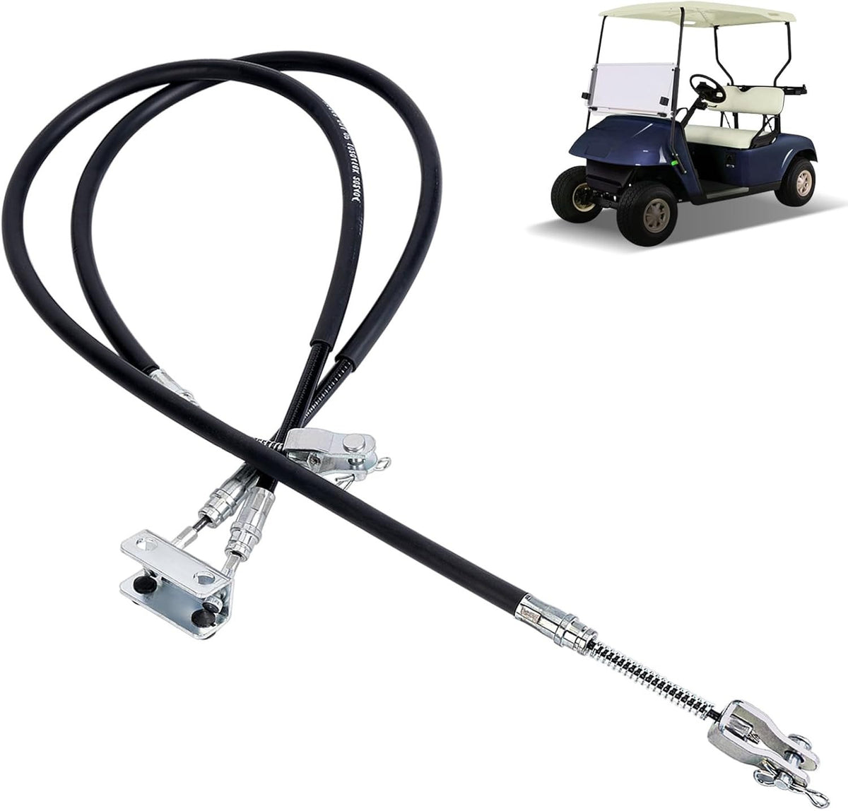 Golf Cart Brake Cable Set for EZGO TXT & Medalist 1994-2008 Stainless Steel