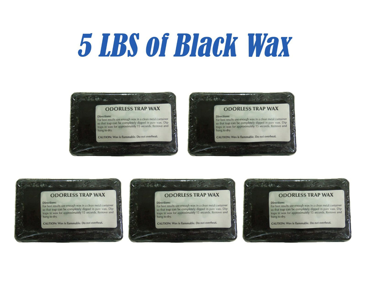 Odorless Trap Wax Bars for Land & Water Trapping - 1lb, 2lb, 3lb, 4lb Quantities & Color Options