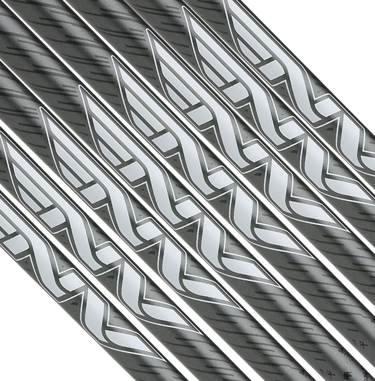 Golf Iron Shaft Set - 370 Parallel Tip Graphite Shafts with Custom Flex & Weight