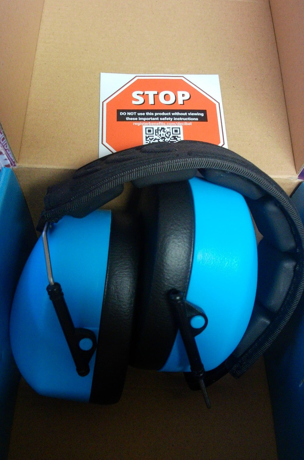 Professional Safety Ear Muffs 37dB NRR Blue Adult Unisex Hearing Protection
