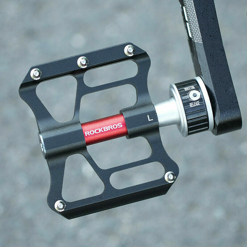 Bike Pedals CNC Machined Aluminum Alloy Quick Release Anti-Slip Pedals