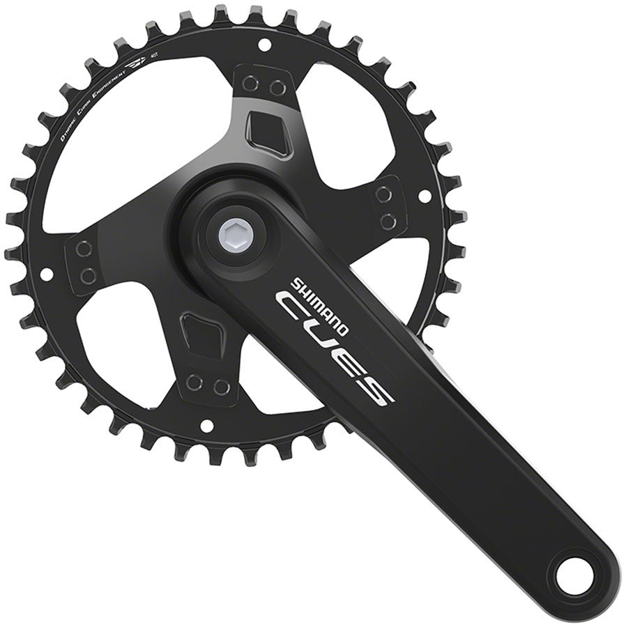 Shimano 9/10/11-Speed 40T Crankset - 170mm Square Taper Chainring for MTB