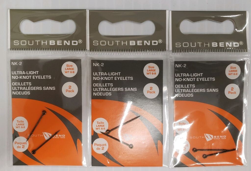 Large Size No Knot Eyelets for Fly Line Connection WT 6-9 - 3 Pack
