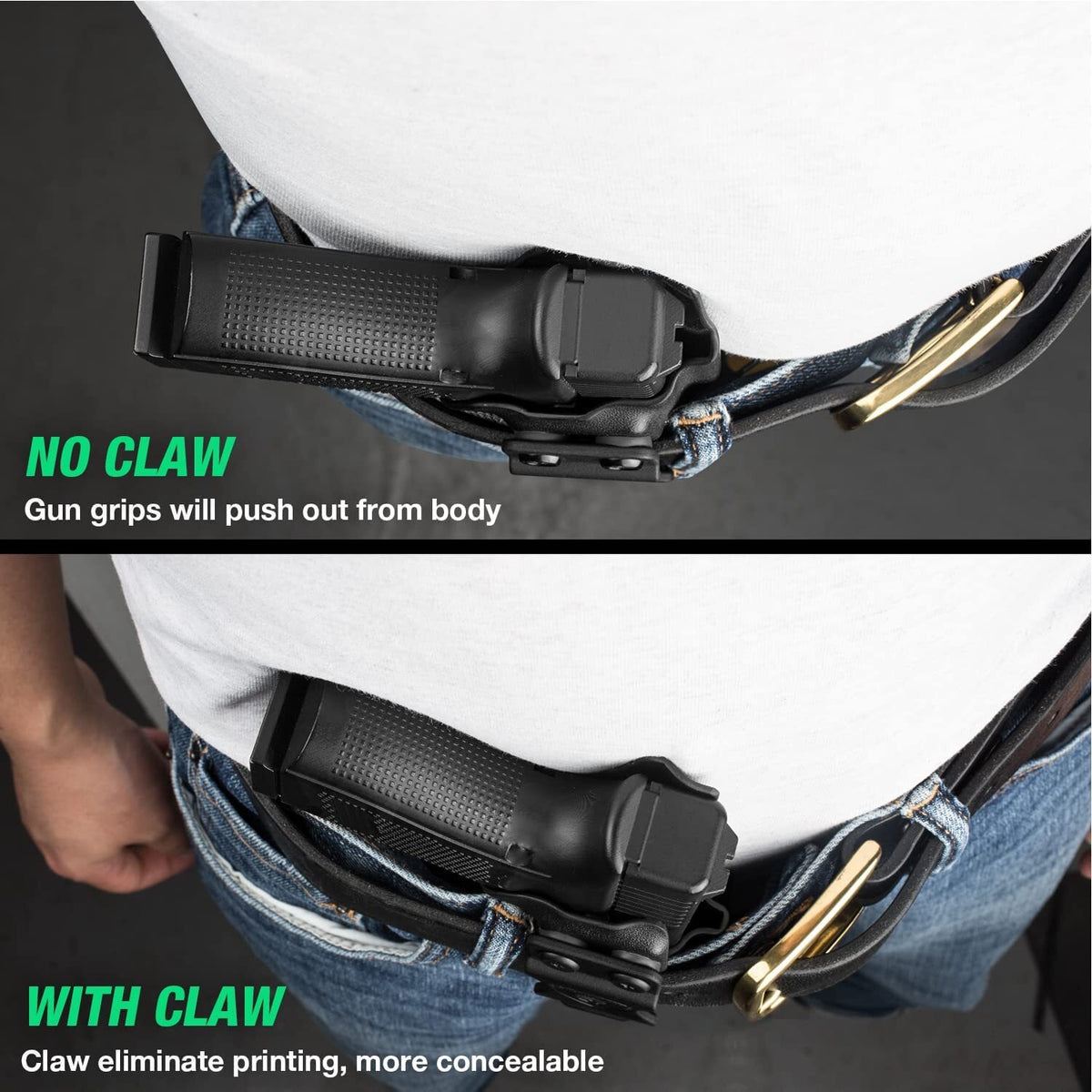 Taurus GX4 IWB Kydex Holster with Optic Cut & Claw for Concealed Carry