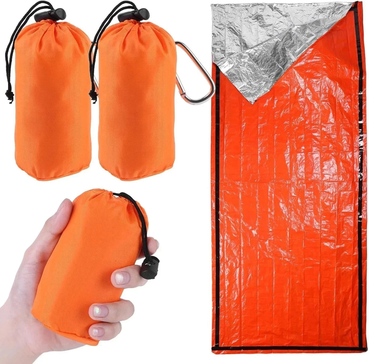 Emergency Sleeping Bag Waterproof Thermal Bivy Sack 84x36 Inches