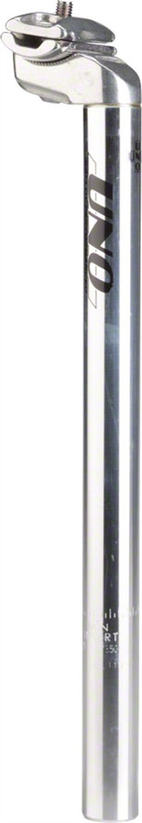 Bike Seatpost 27.2mm x 350mm Silver Alloy Replacement Part