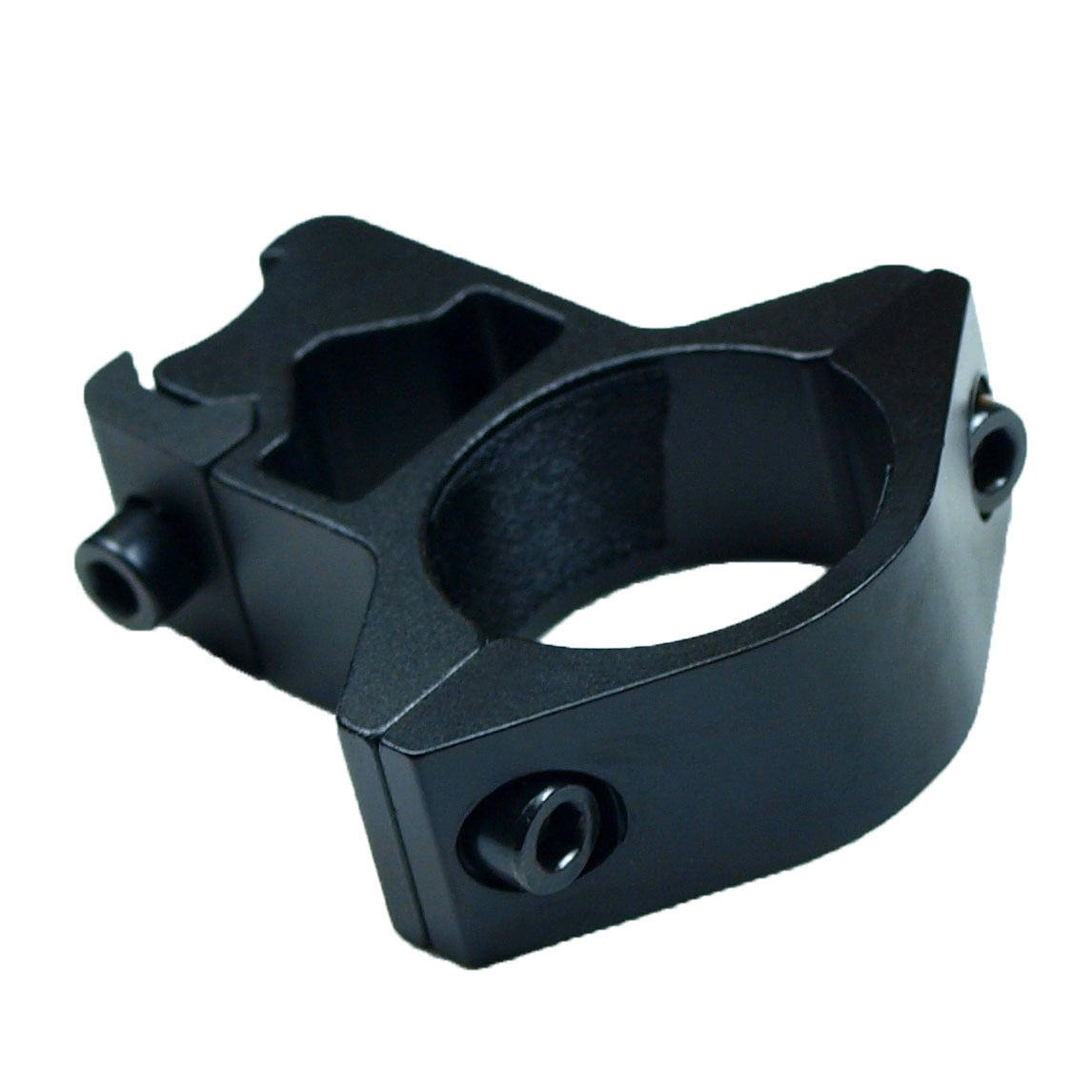 High Profile Dovetail Scope Ring Mounts - Aluminum, 1 Inch Diameter, Black