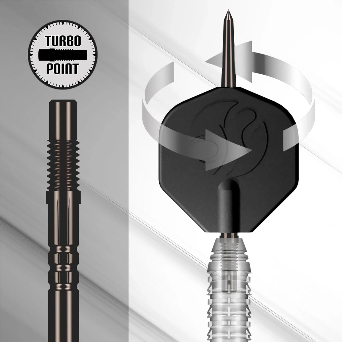 Dart Set 23g 90% Tungsten Turbo Point Niels Zonneveld Center-Weighted Stroke
