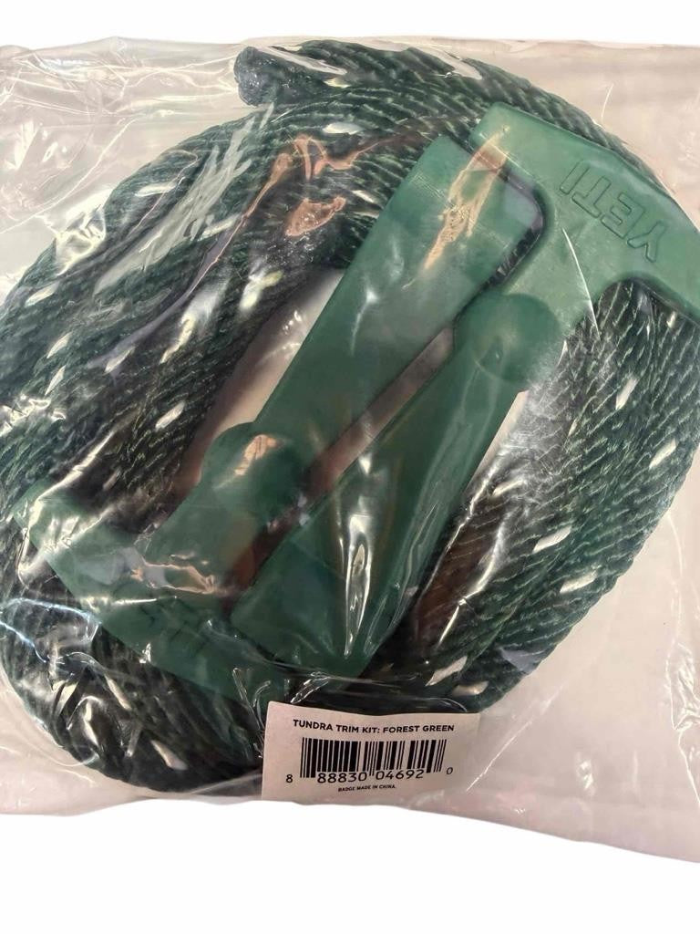 Yeti Tundra Replacement Latch & Trim Kit Forest Green Rope & Decals