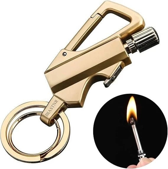 Permanent Match Infinity Lighter with Multitool Keychain Metal Windproof Waterproof Portable