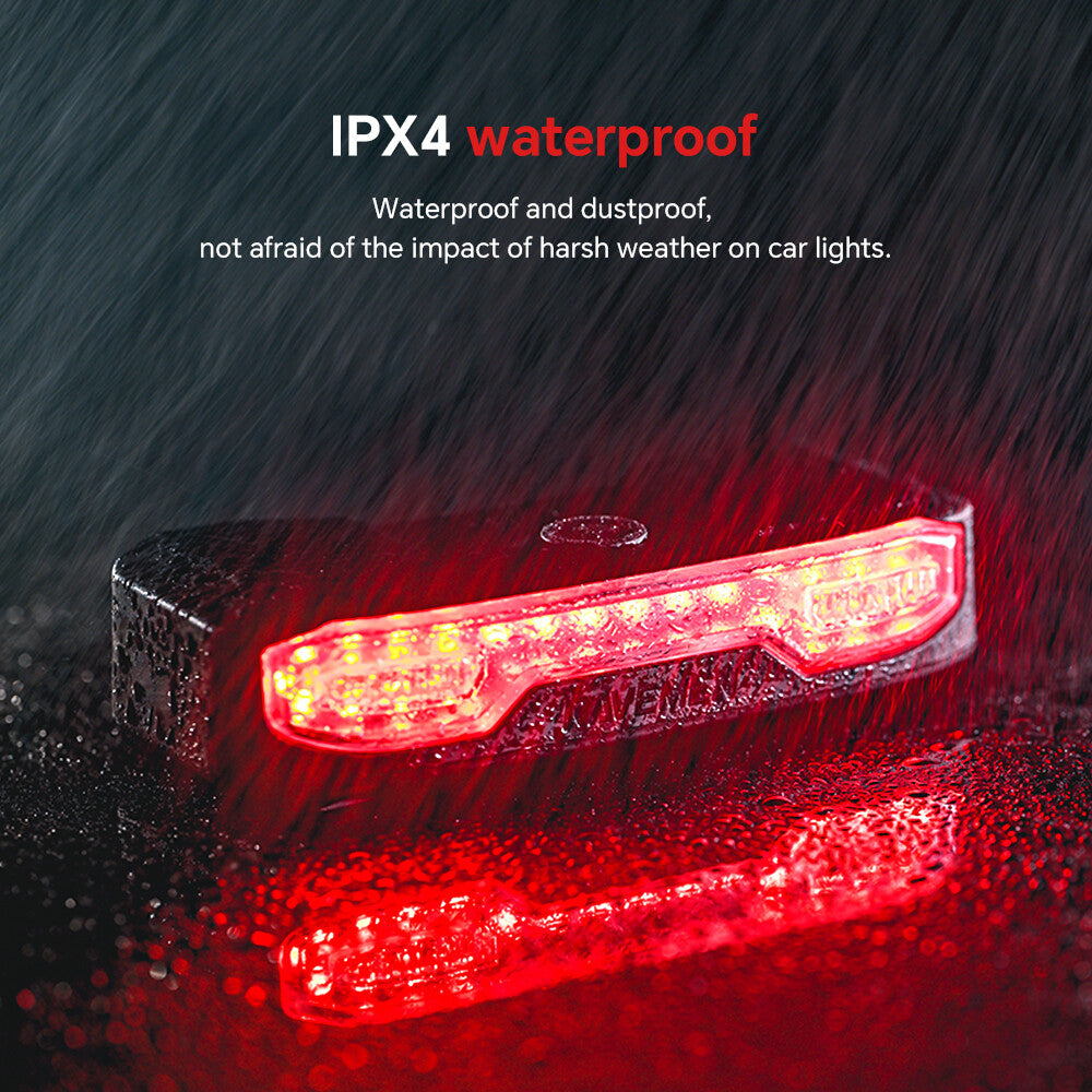 Bike Turn Signal Rear Light with Anti-Theft Alarm & Brake Warning
