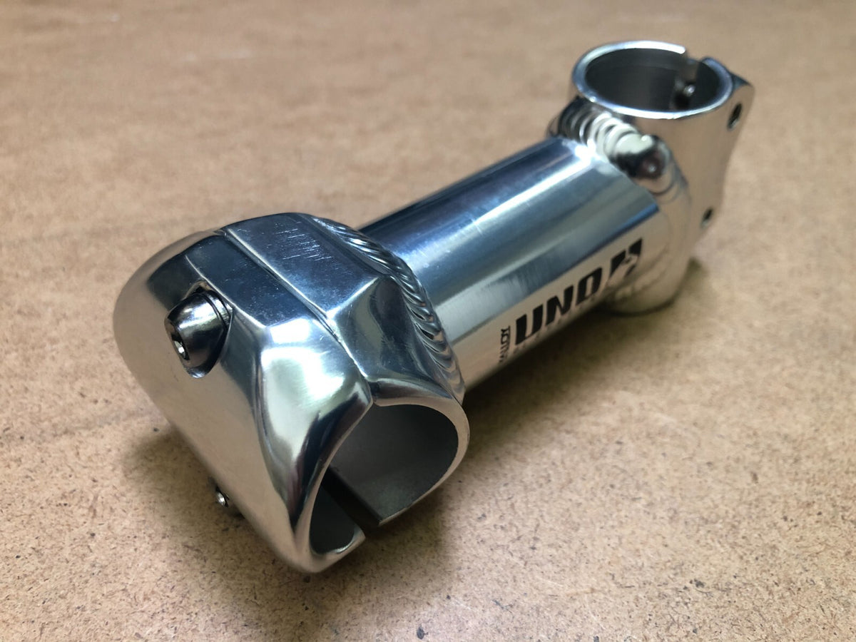 Bike Stem 1-1/8 Inch 28.6mm 15 Degree Rise Aluminum Alloy Silver