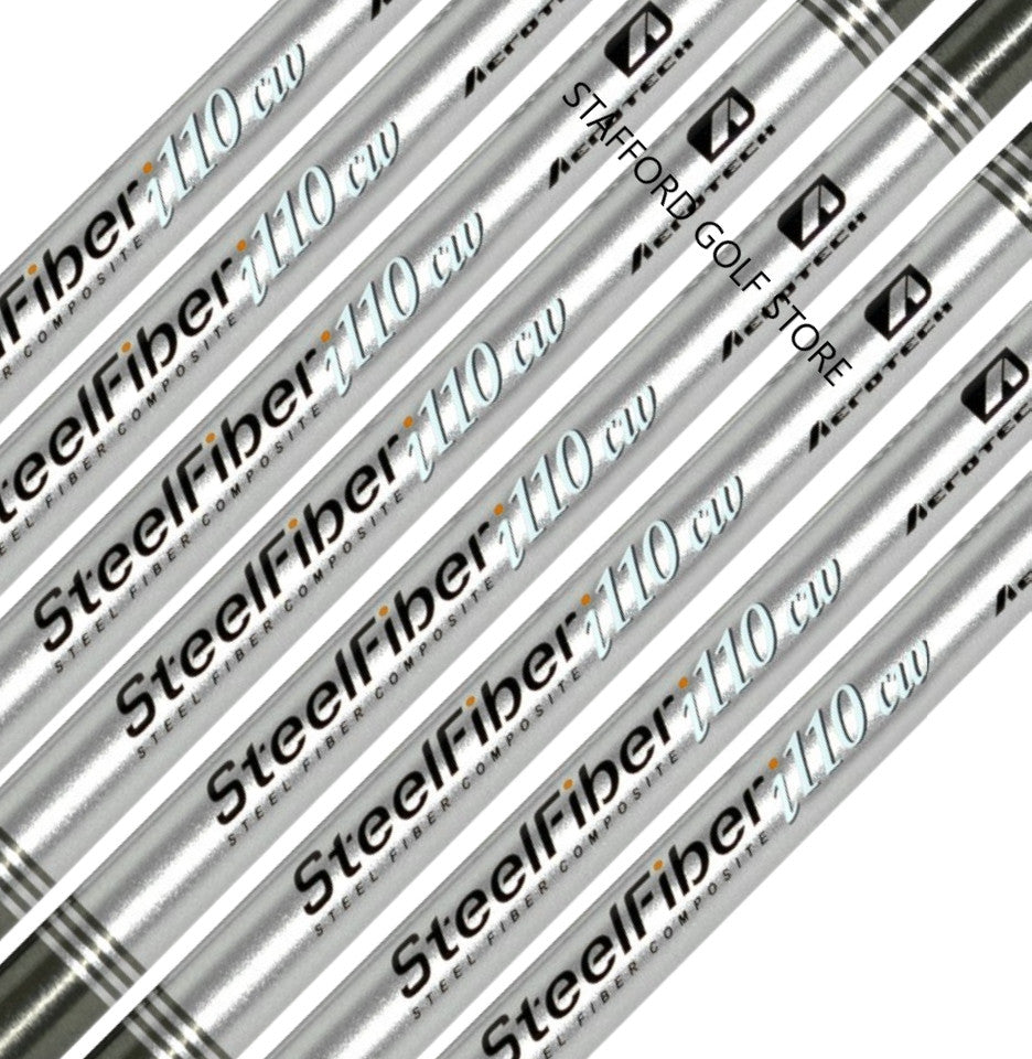 Golf Iron Shaft Set - SteelFiber Taper Tip, Flex & Weight Options