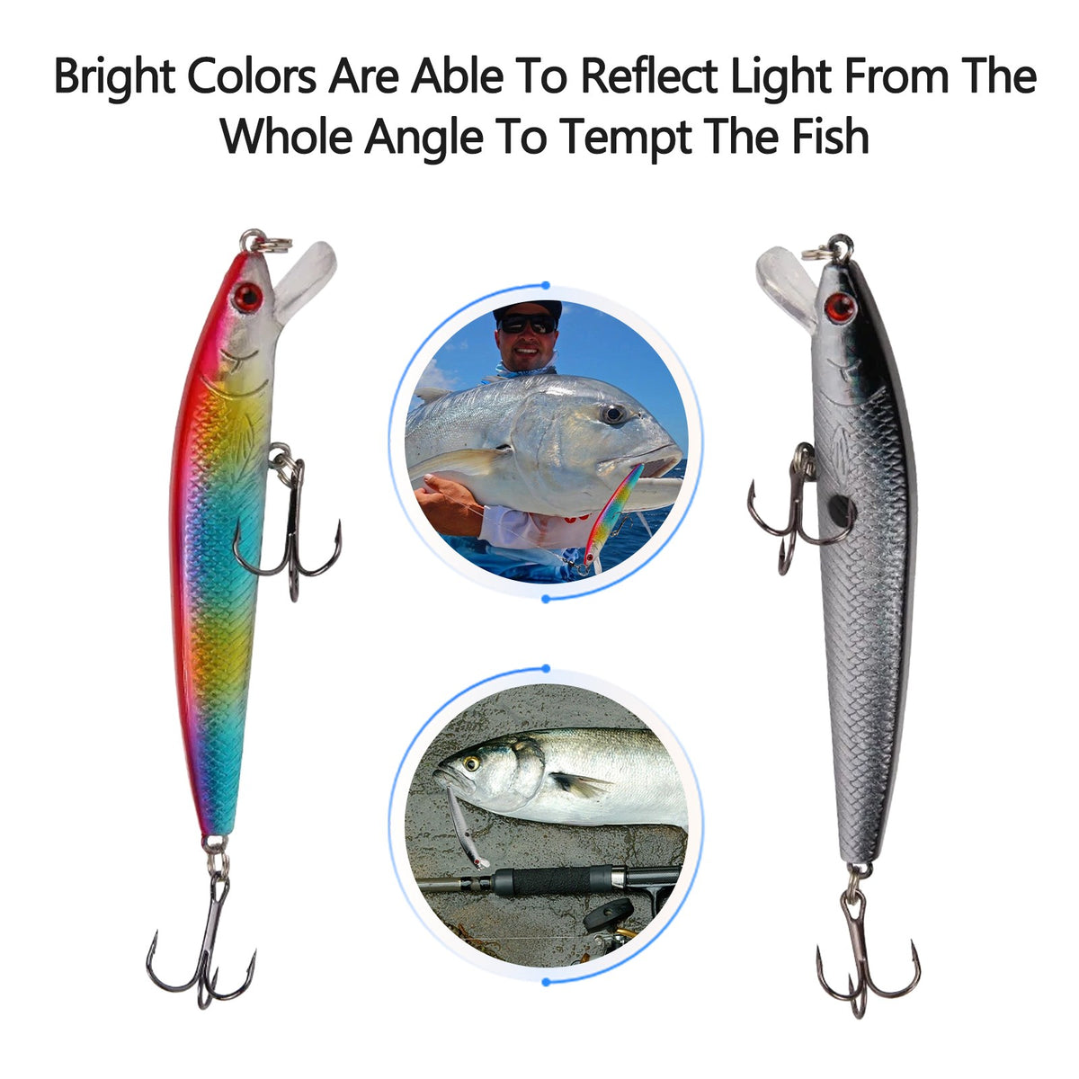 10Pcs Minnow Fishing Lures Set - Crankbaits & Jerkbaits for Bass & Saltwater