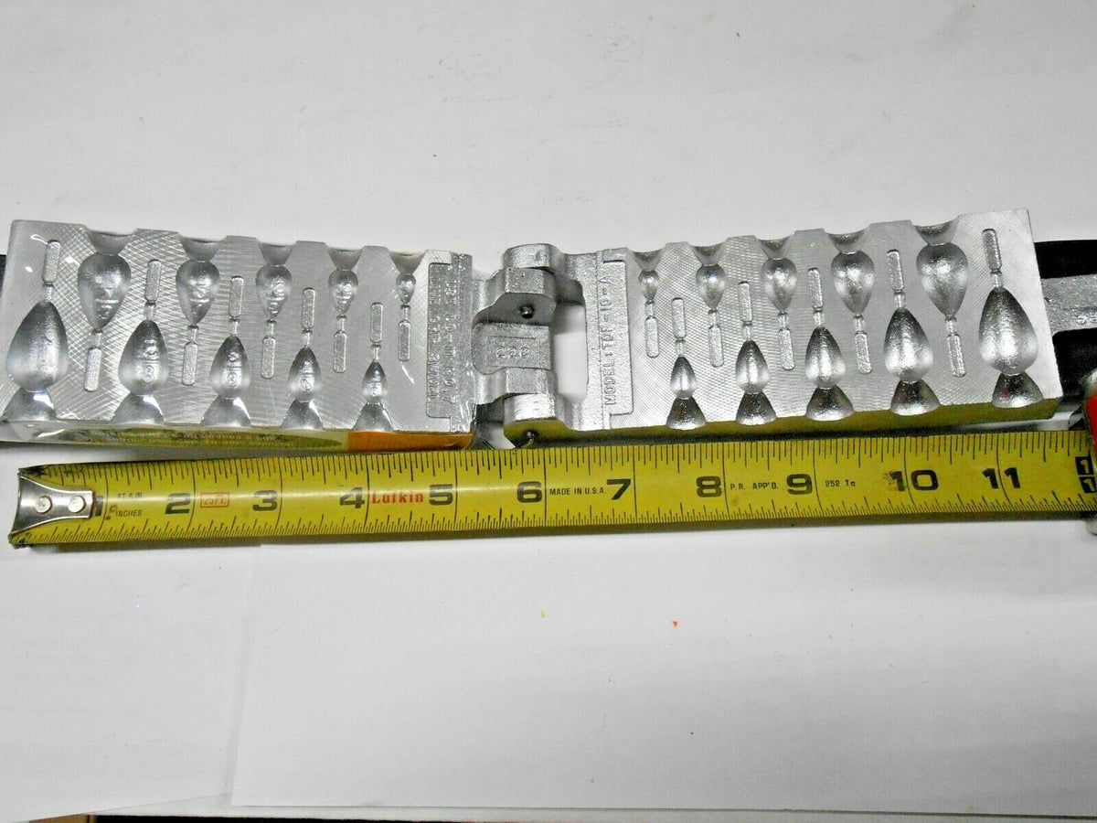 Drop Shot Sinker Mold 1/16 to 1 oz Fishing Tackle with Swivels - Made in USA