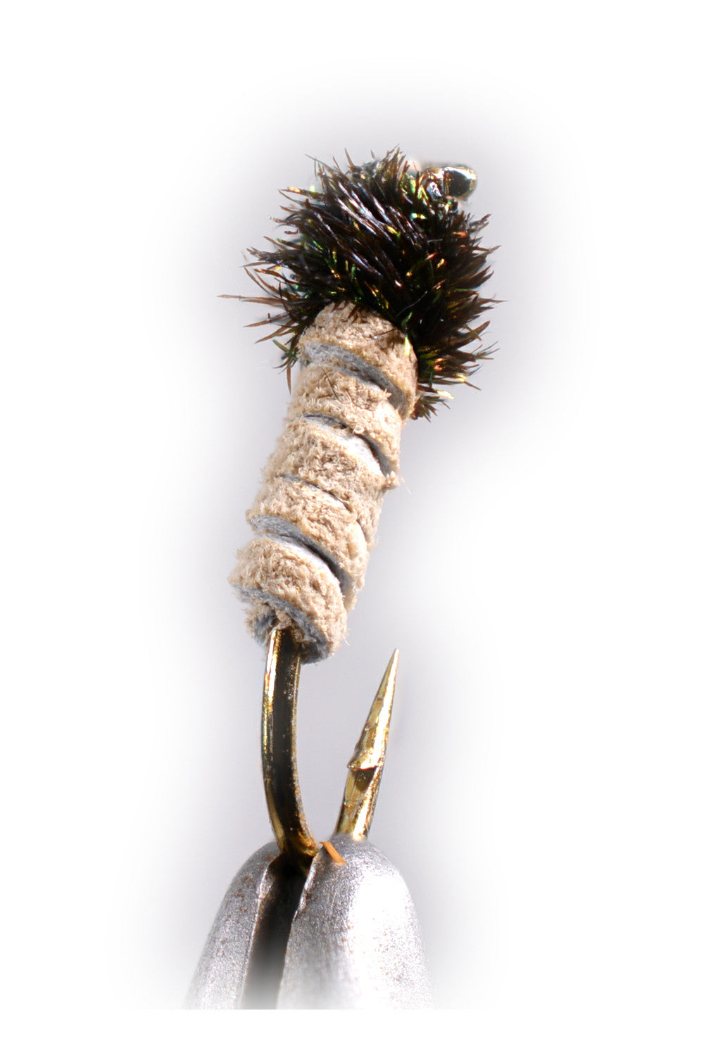 Dozen Buckskin Fly Nymph Caddis Larva Flies for Fly Fishing - Multiple Sizes