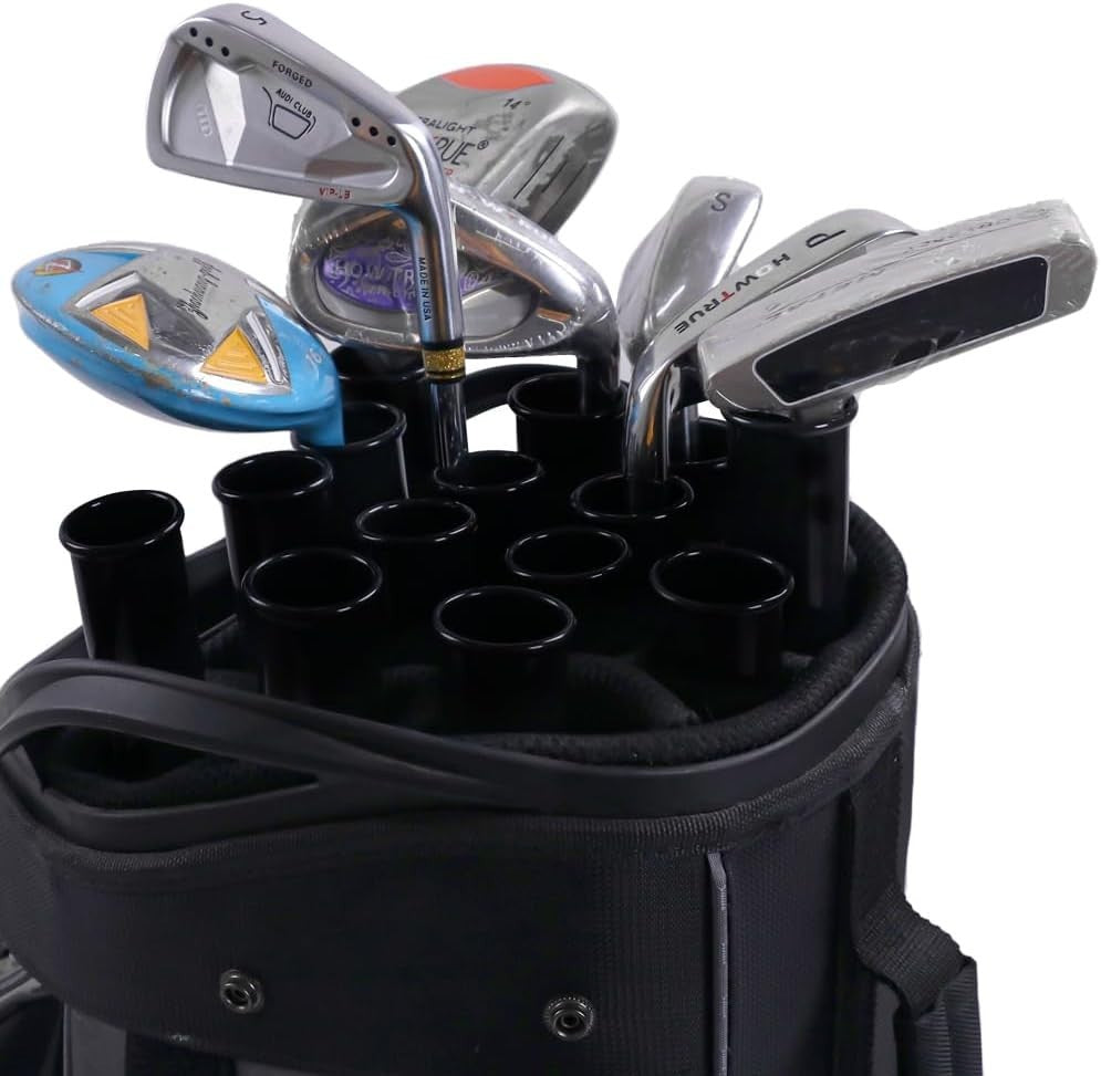 Golf Club Tube Organizer Set - 14pcs 34-inch Plastic Dividers with 1.25" & 1.5" Inner Diameter