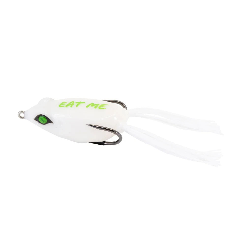 Finesse Topwater Frog Lure - Weedless Hollow Body Fishing Bait with Double Hook