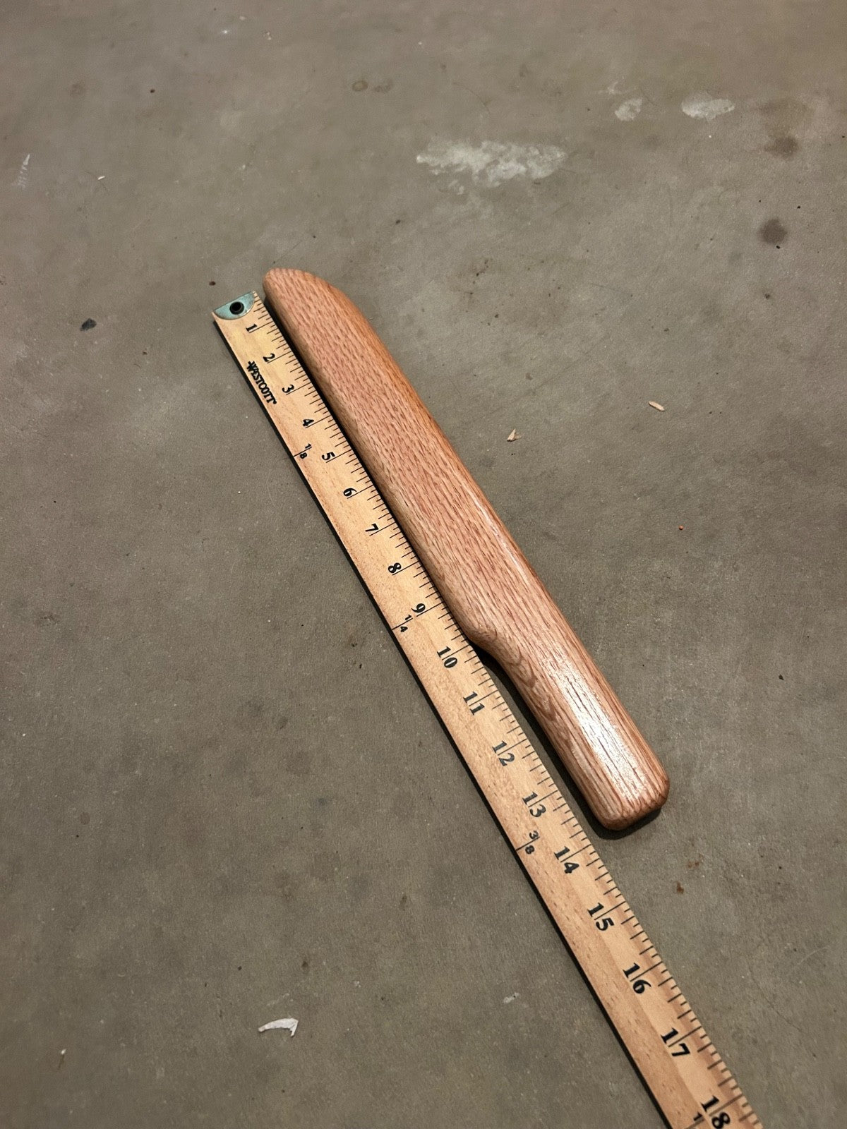 14-Inch Handmade Oak Bokken for Martial Arts Training - Impact-Resistant Practice Sword