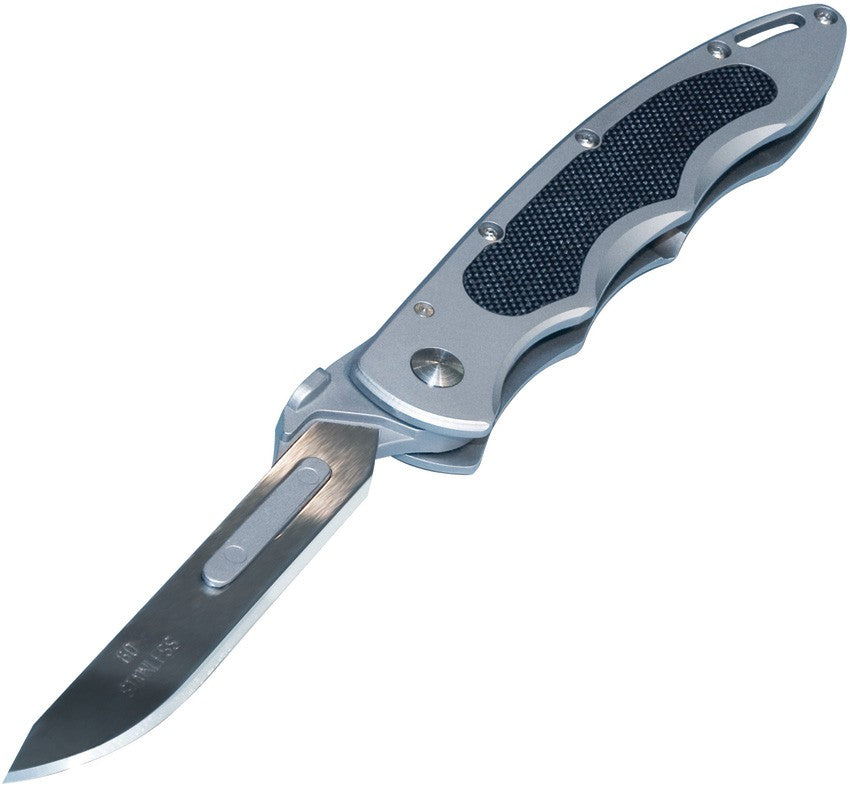 Folding Pocket Knife with Stainless Steel Blade and Quick-Change System
