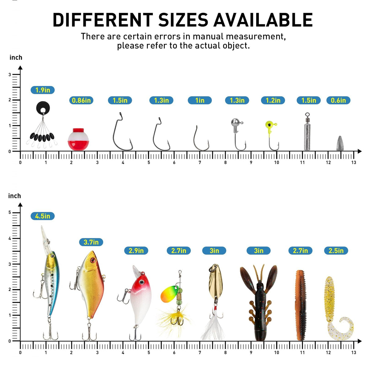 153PCS Fishing Lure & Tackle Box Kit for Bass & Trout - Complete Set