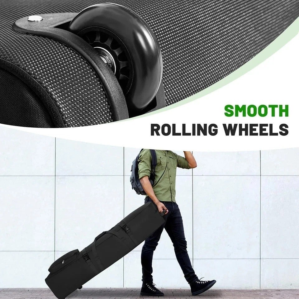 Hard Golf Travel Bag with Wheels Waterproof Luggage Cover 1200D