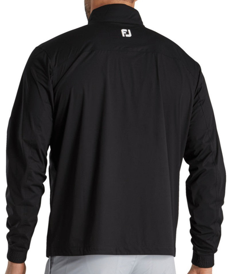 Waterproof Golf Rain Pullover - Breathable, Lightweight, Windproof, Black, Medium