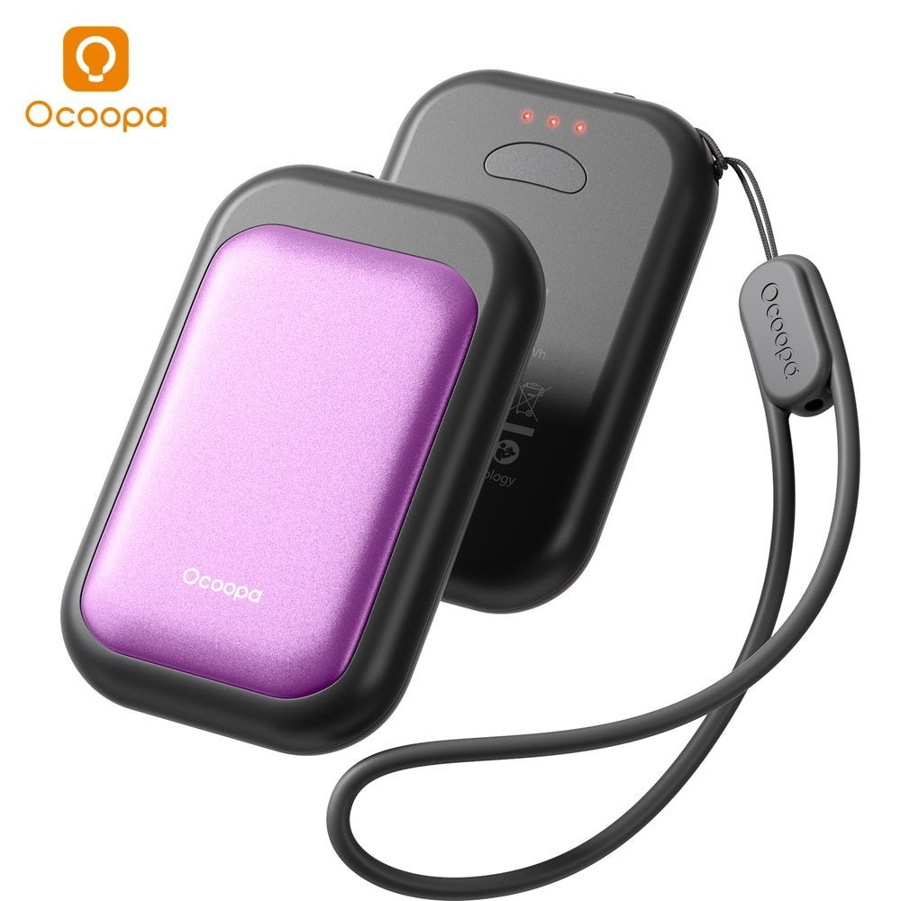 Rechargeable Magnetic Hand Warmers - Slim Pocketable Heater with 5000mAh Power Bank