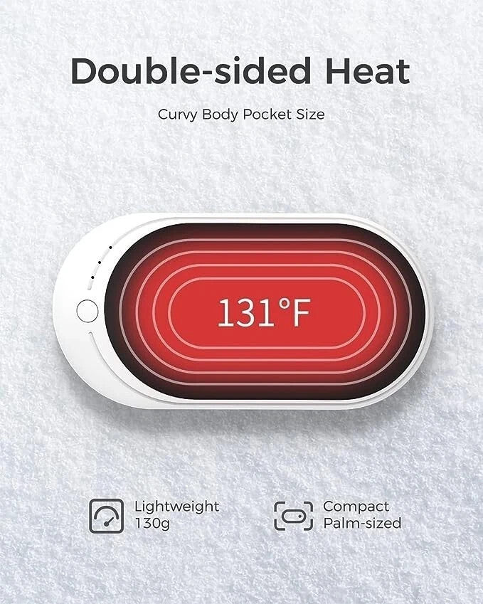 Rechargeable Hand Warmers 5200mAh Portable Electric Pocket Heater