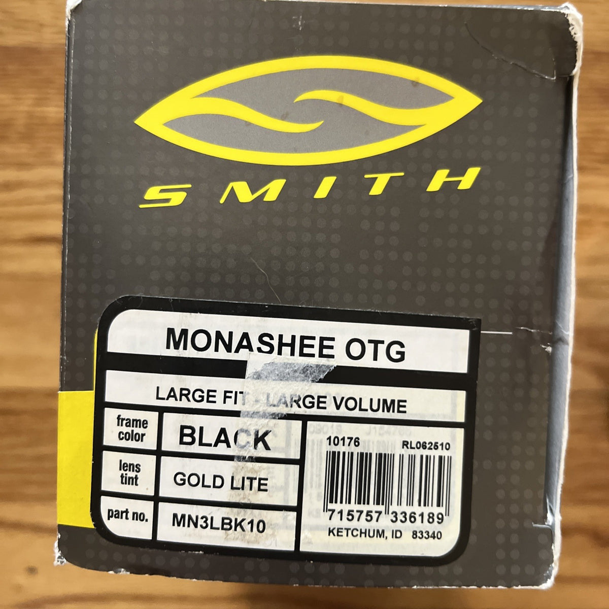 Smith Monashee OTG Airflow Series Large Fit Ski Goggles Lens Tint Gold