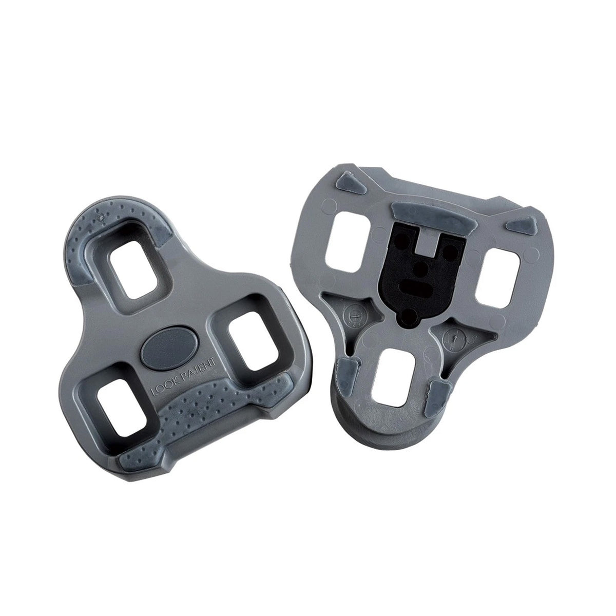 Road Bike Pedal Cleats - LOOK KEO Grip 4.5° Float Grey Anti-Slip Set