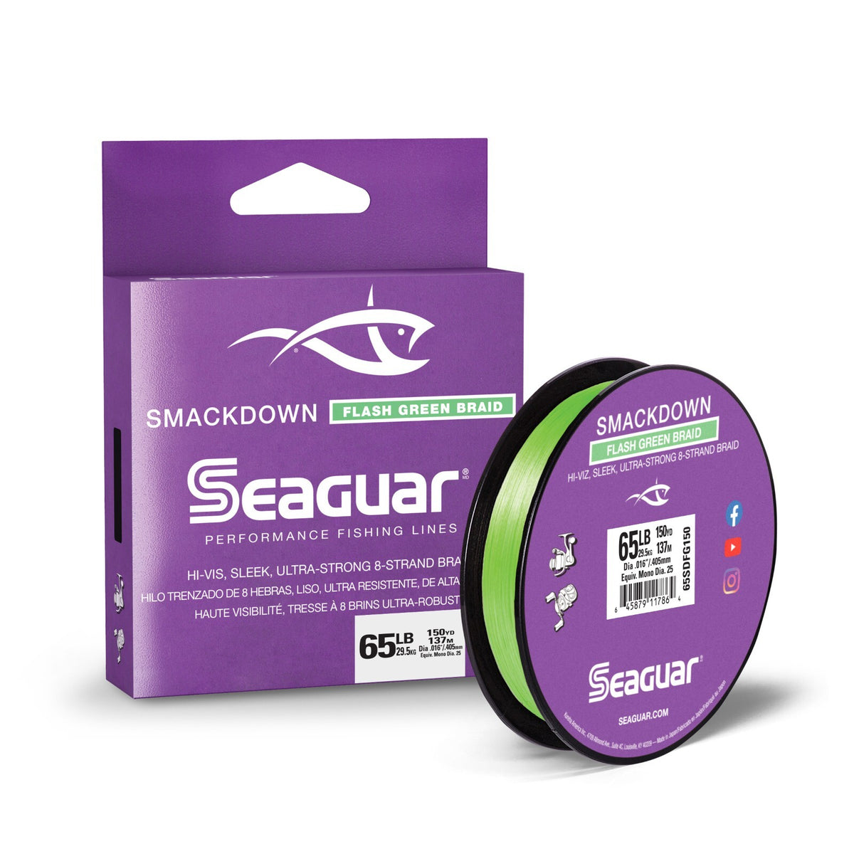 Braided Fishing Line 150 Yards - Super Thin, High-Strength, Green