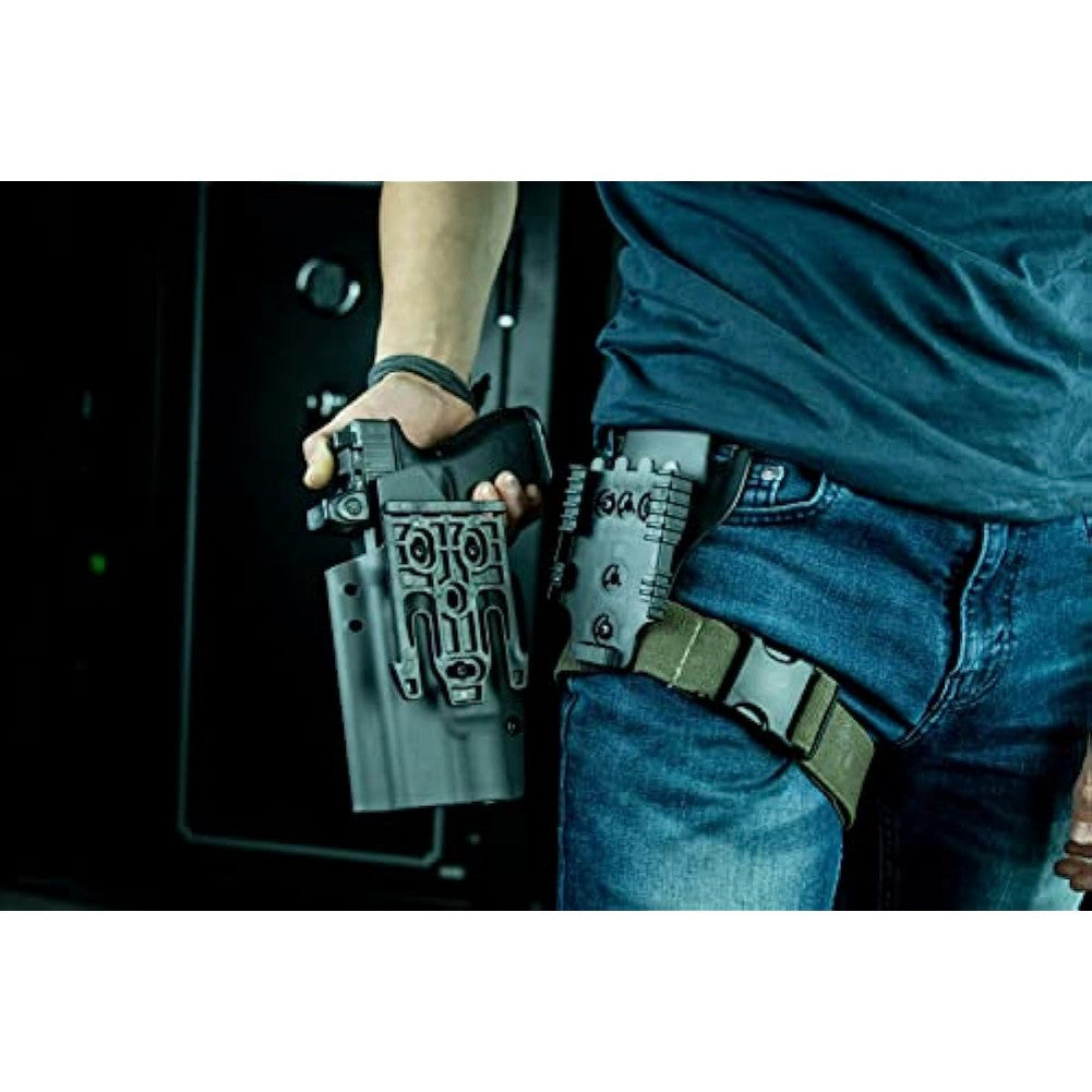 Universal Duty Holster Quick Locking System Kit with 2 QLS-19 & 2 QLS-22