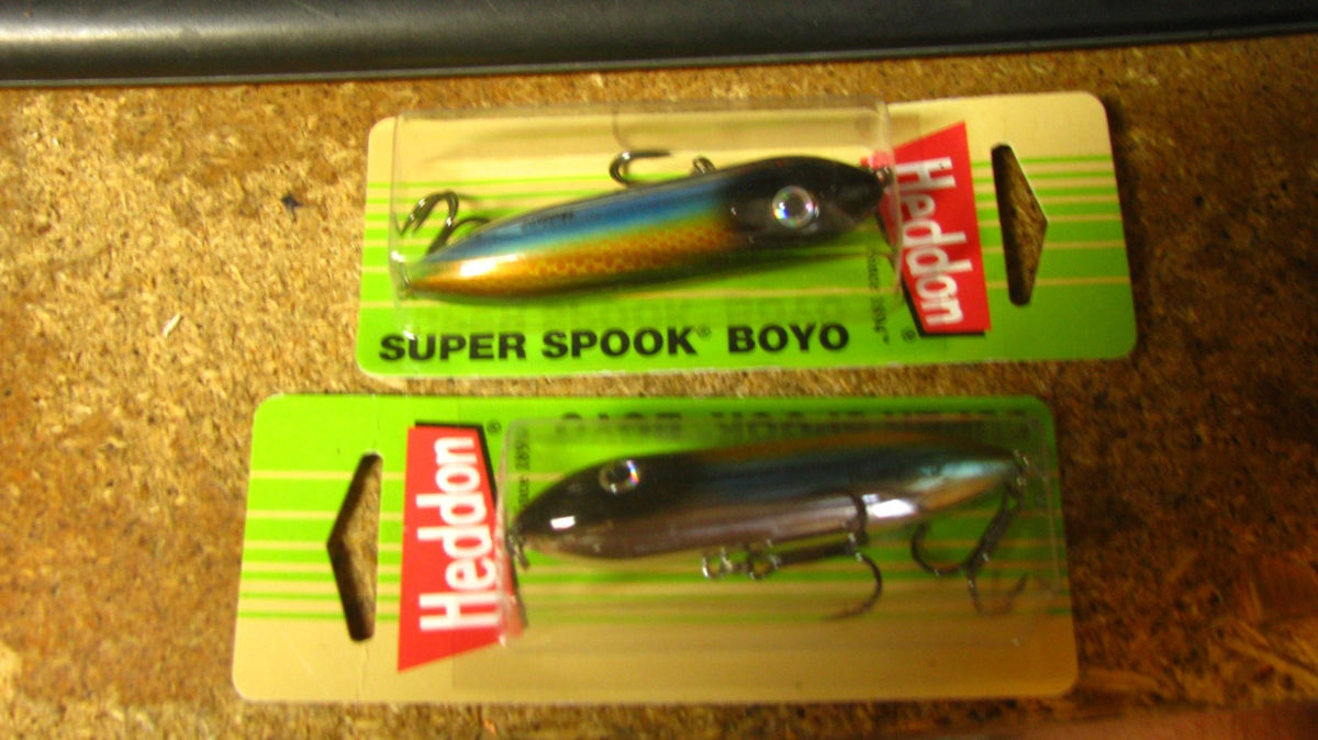 Heddon Topwater Baits - Blue Herring 3-Inch, 3/8 Oz, 2 Pack