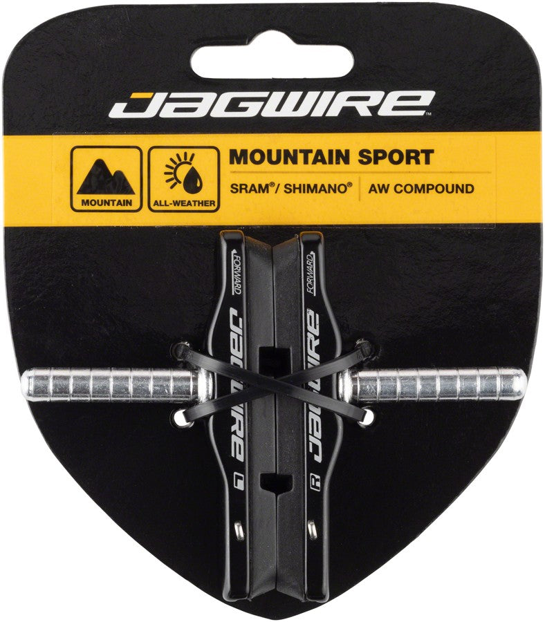 Mountain Bike Cantilever Brake Pads - Cartridge, Black, Easy Install