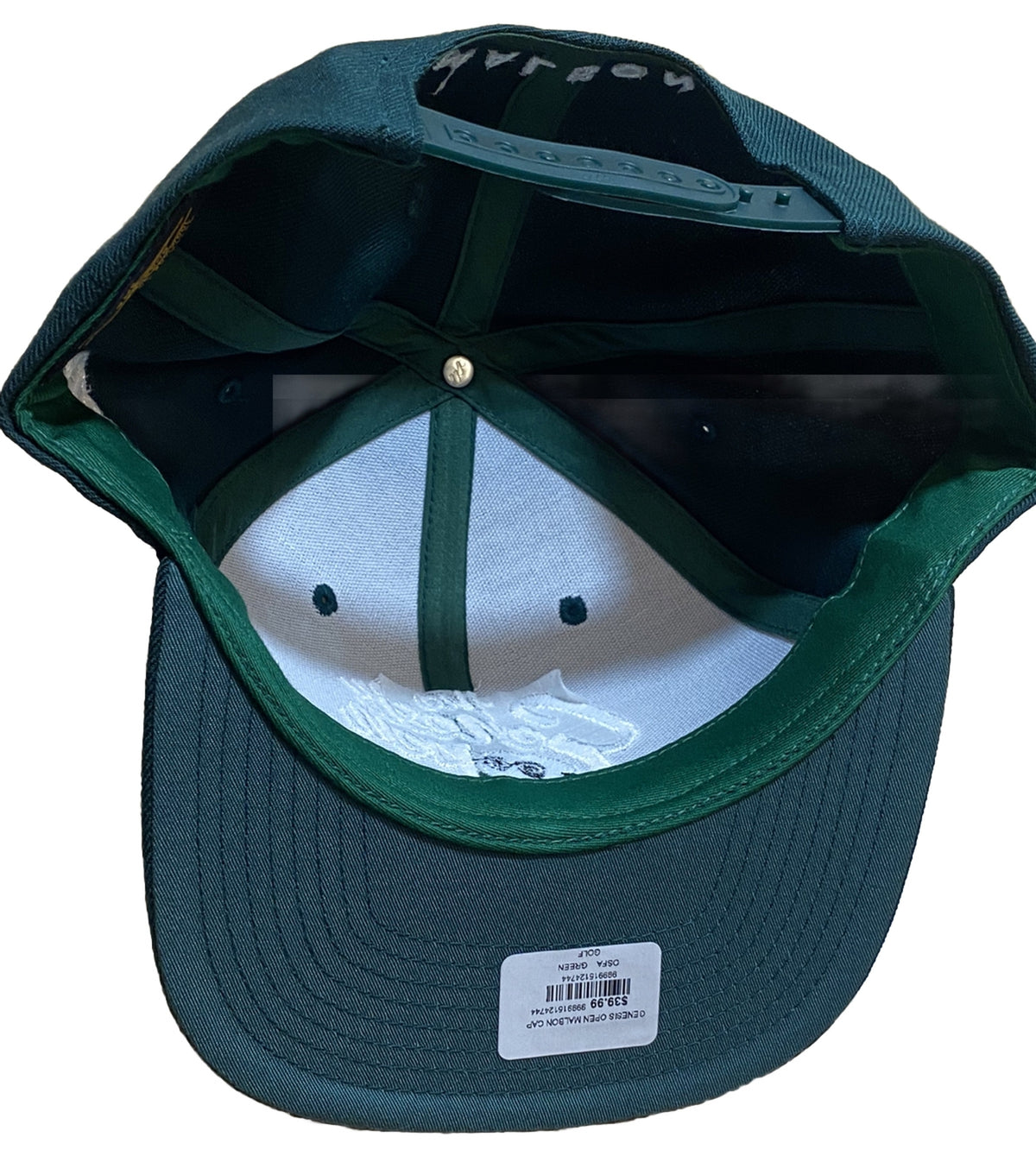 Golf Hat with Tags - Green Pacific Palisades Riviera Tournament Cap