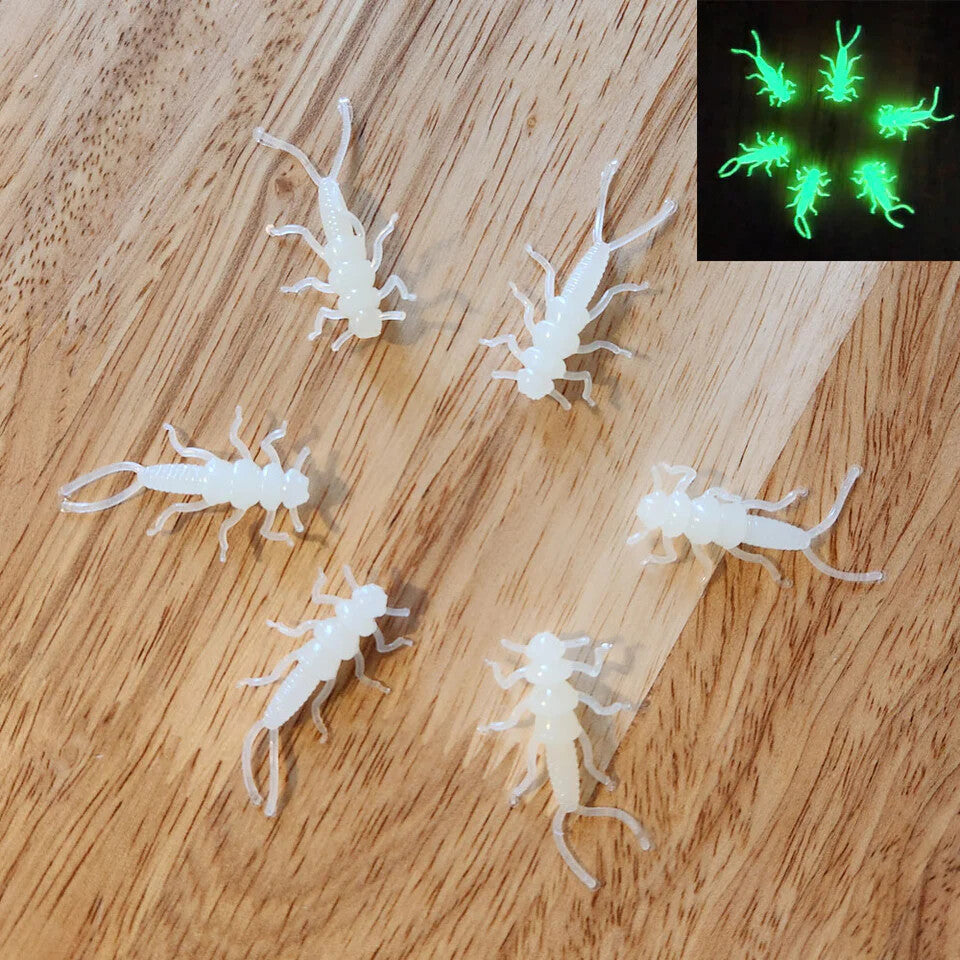 40 Pack of Stonefly Nymphs for Trout & Panfish Fishing - Multiple Colors
