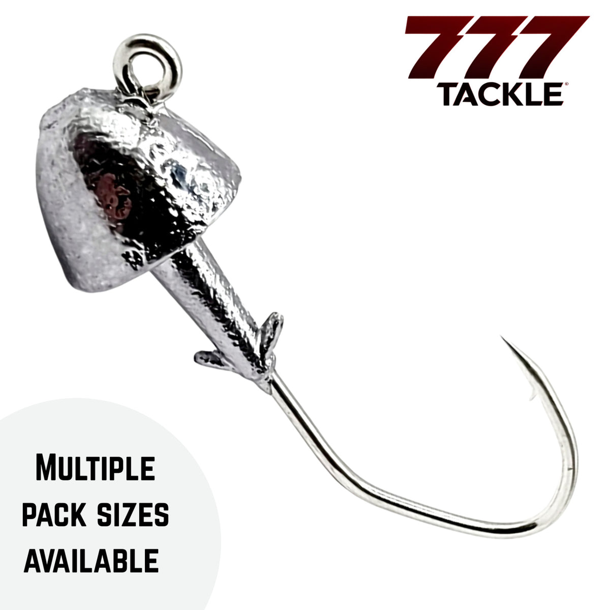 Fishing Jig Heads with V-Loc Hooks Unpainted 50 or 100 Pack for Bass Fishing