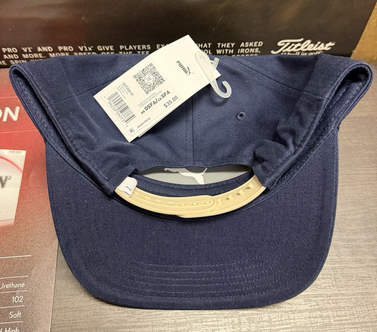 Golf Flagstick Cap - Deep Navy Snapback Hat for Men & Women
