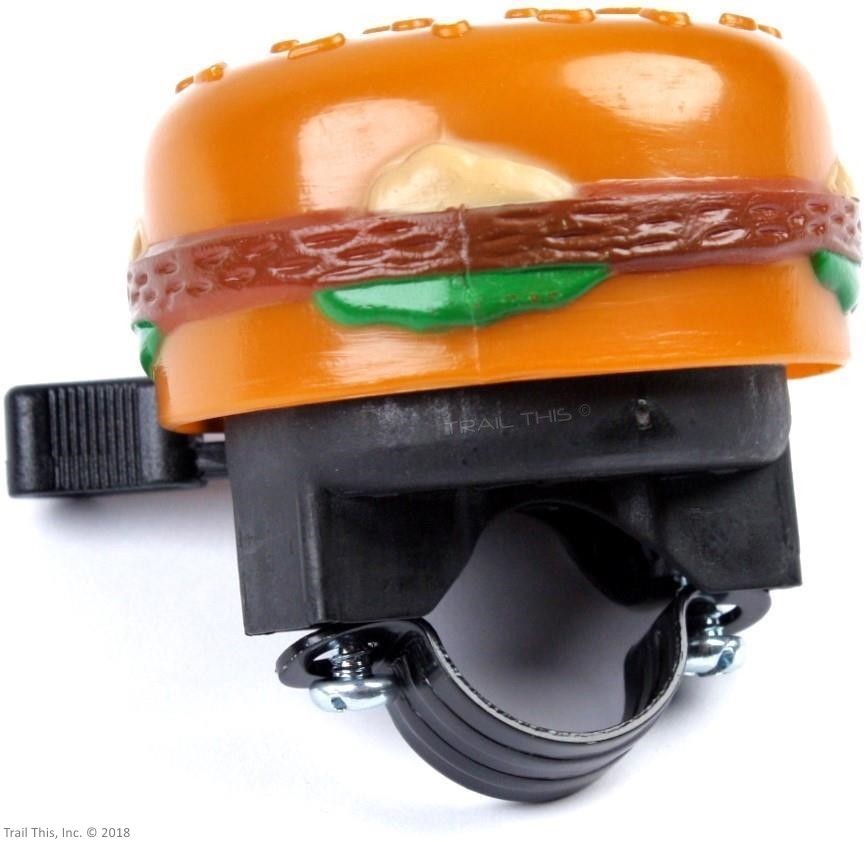 Kids Bicycle Bell - Hamburger Cheeseburger Handlebar Sound Horn for Scooters