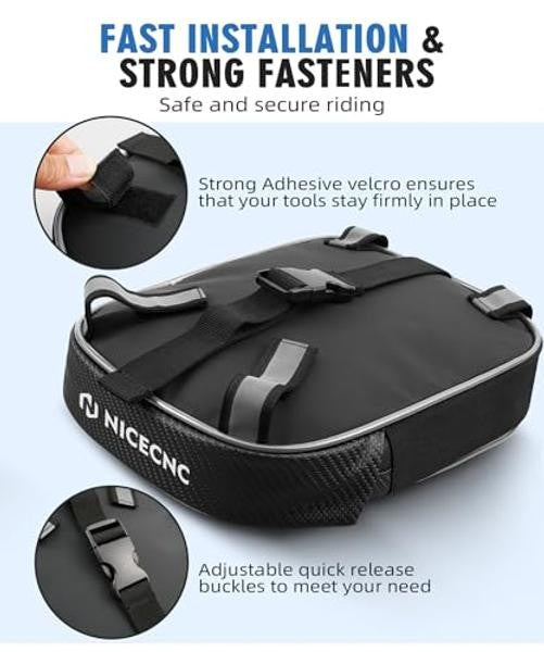 Motorcycle Rear Frame Tail Bag Waterproof Luggage Rack Tool Pouch