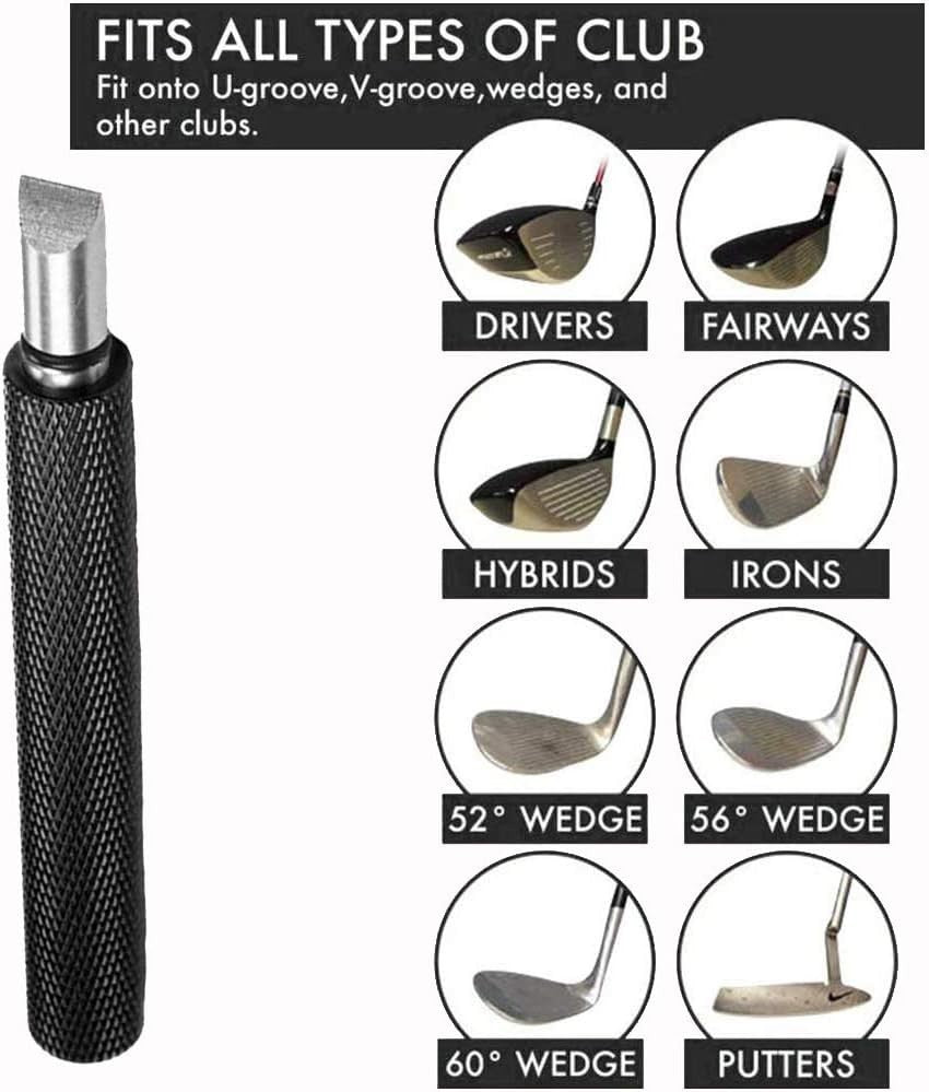 Portable Golf Club Groove Sharpener Tungsten Steel Tool for Clubs