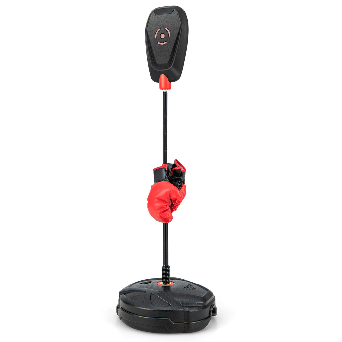 Kids Punching Bag Set with Adjustable Height & Anti-Tip Base