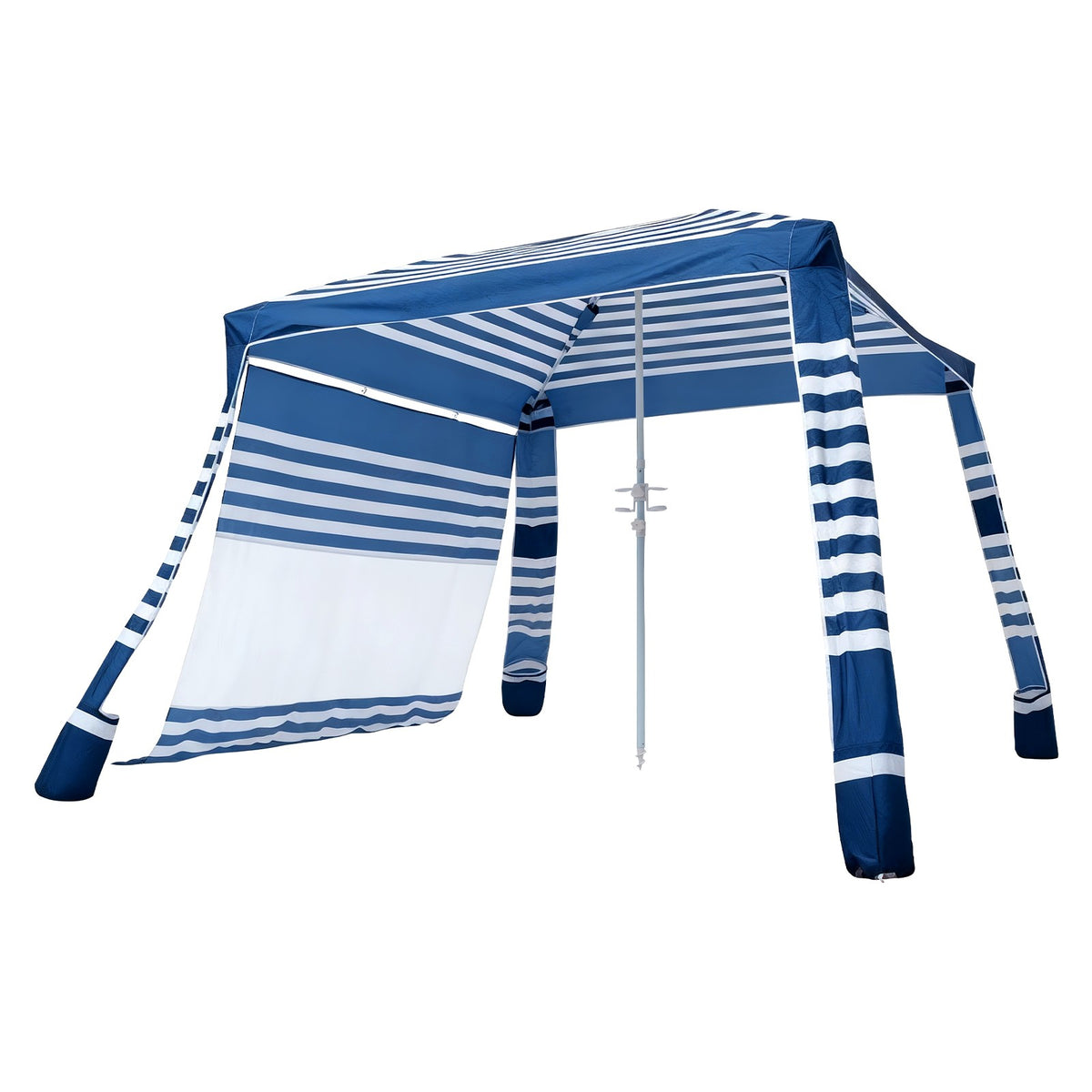 8x8 ft Beach Sun Shade Shelter with Side Wall - UPF 50+ Canopy for Outdoor Shade
