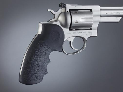 Rubber MonoGrip for Ruger Security & Police Six Revolvers - Black