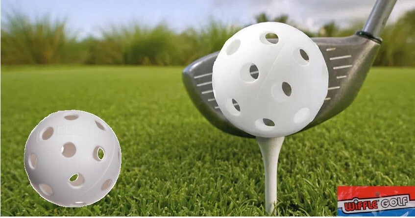 12 Official Wiffle Poly Golf Practice Balls | Durable Plastic Golf Balls