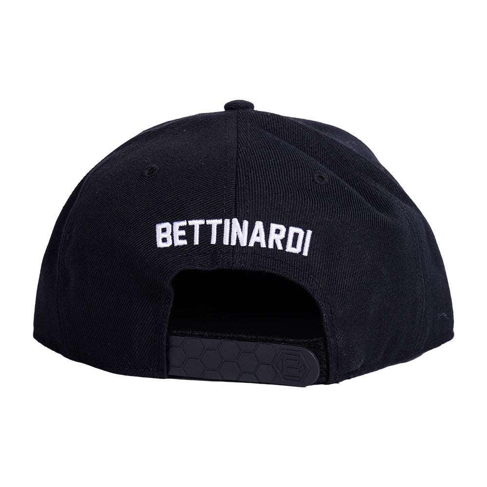 Bettinardi Flat Bill Adjustable Hat Cap - Black White Golf Style