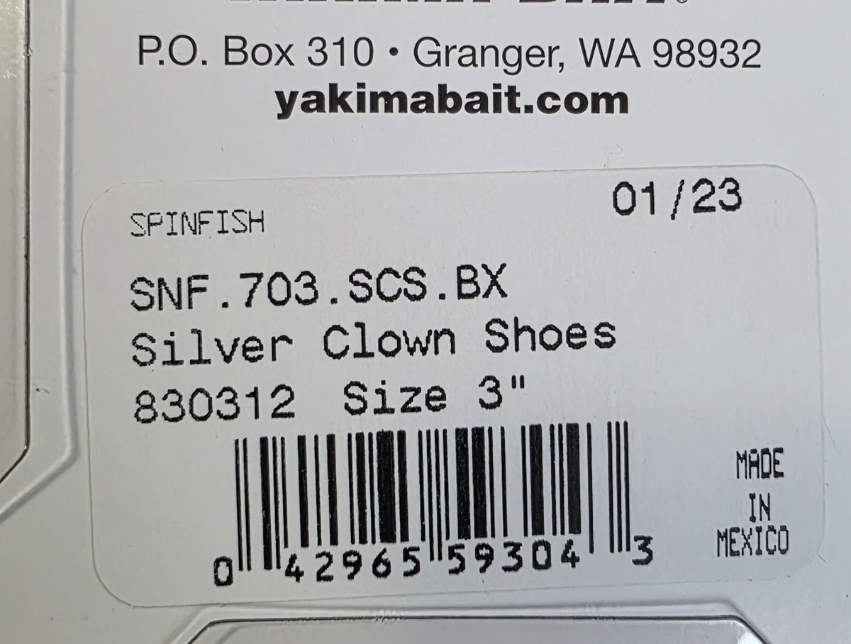 SpinFish 3.0 Troll Plug - Silver Clown Shoes Bait & Trolling Lure 3 Inch