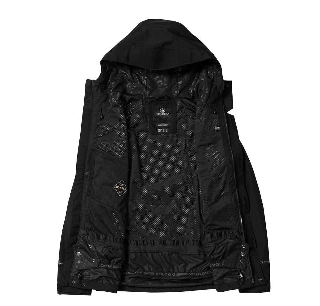 Women's Insulated Gore-Tex Ski Snowboard Jacket Black XS