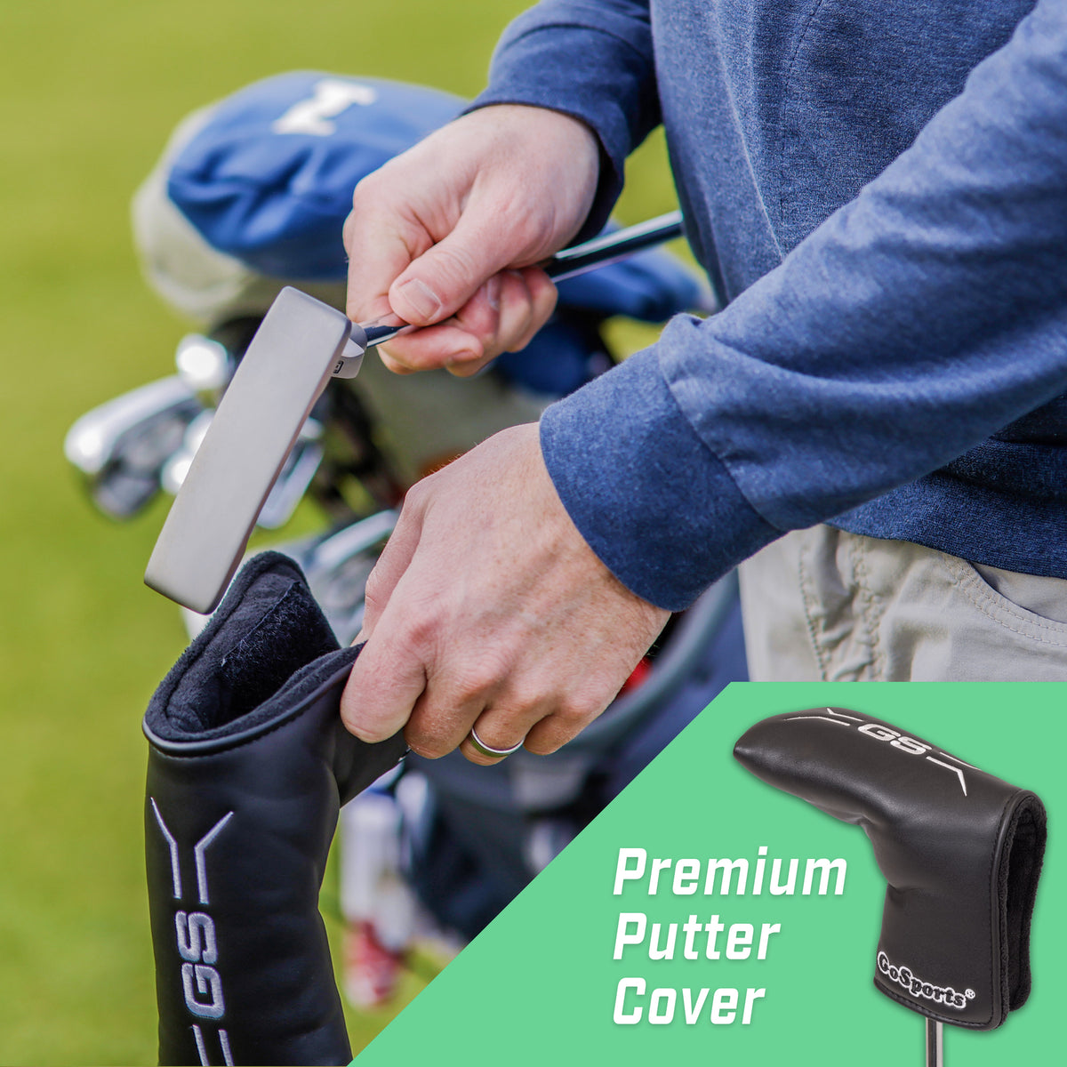34-Inch Right-Handed Golf Putter with Pistol Grip and Milled Face